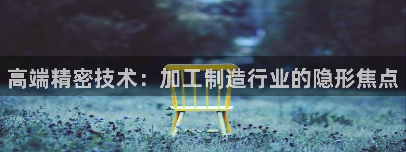 门徒娱乐主管名字叫什么：高端精密技术：加工制造行业的隐形焦点