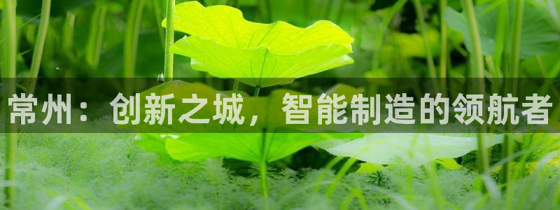 门徒娱乐大爆料视频：常州：创新之城，智能制造的领航者
