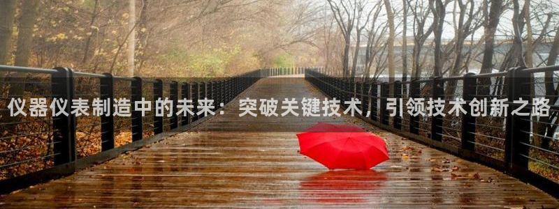 娱乐门徒 小说免费阅读：仪器仪表制造中的未来：突破关键技术，