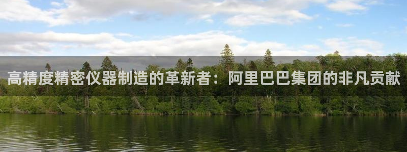 门徒娱乐网站有哪些软件：高精度精密仪器制造的革新者：阿里巴巴