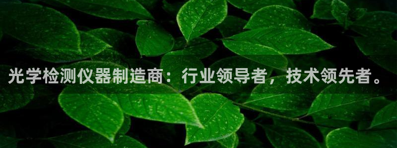 门徒娱乐平台代理合法吗：光学检测仪器制造商：行业领导者，技术
