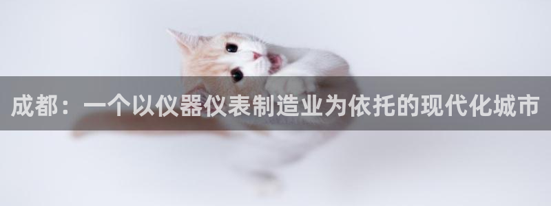 门徒娱乐平台信誉怎样评：成都：一个以仪器仪表制造业为依托的现