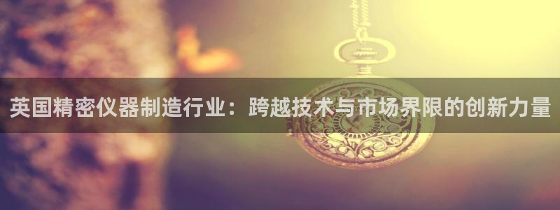 门徒娱乐主管名字叫什么：英国精密仪器制造行业：跨越技术与市场