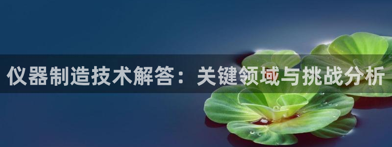门徒娱乐是真假的：仪器制造技术解答：关键领域与挑战分析